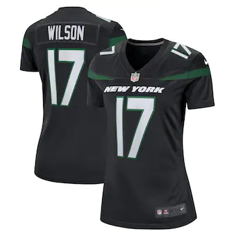 womens nike garrett wilson stealth black new york jets alte